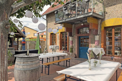 Terrasse Eventlocation Faselstall